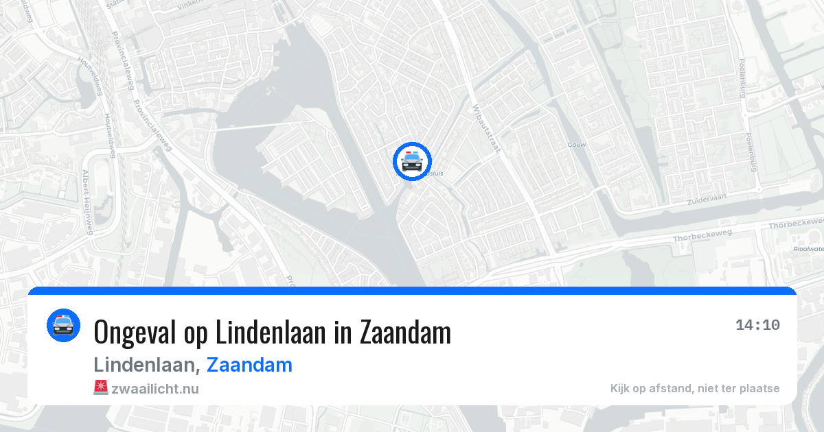 Ongeval op Lindenlaan in Zaandam — 14 jul 2026