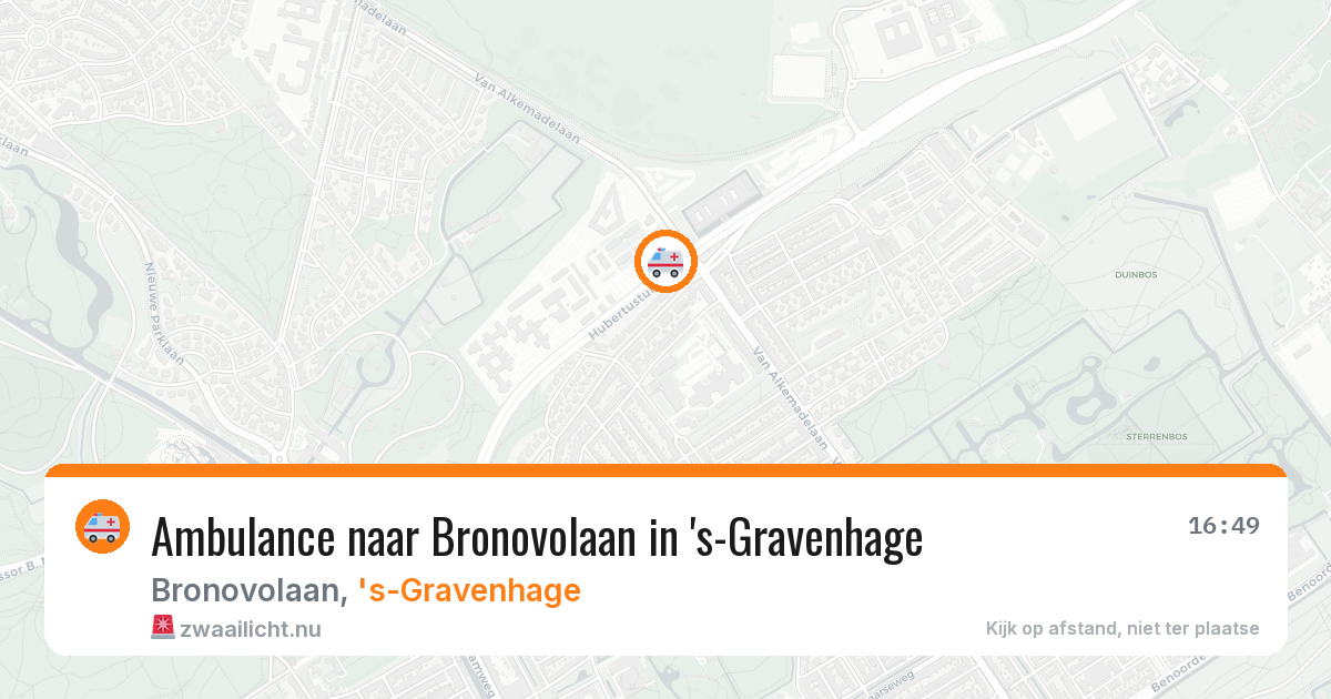 Ambulance naar Bronovolaan in 's-Gravenhage — 28 mei 2026