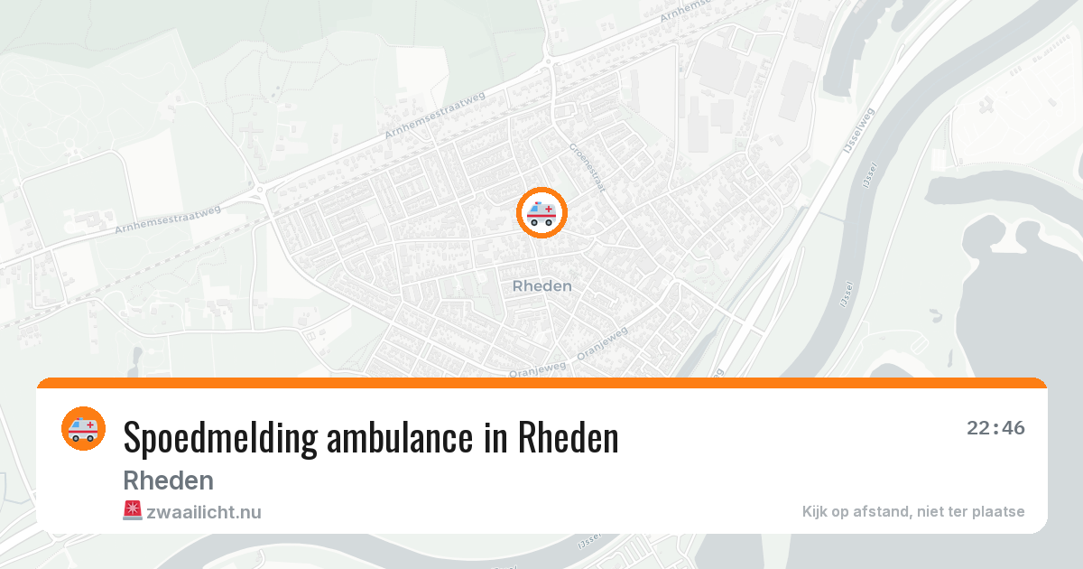 Spoedmelding ambulance in Rheden — 28 jan 2026