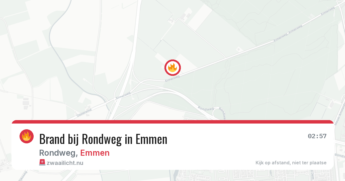 Brand bij Rondweg in Emmen — 6 mei 2026