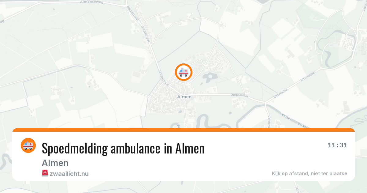Spoedmelding ambulance in Almen — 4 mei 2026