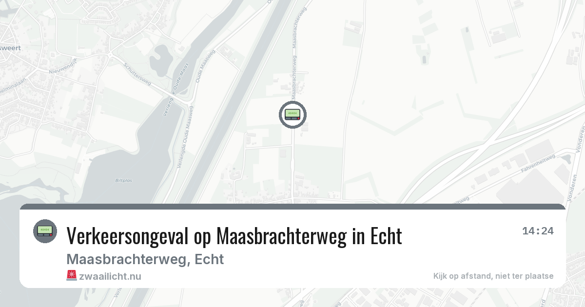 Verkeersongeval op Maasbrachterweg in Echt — 22 jul 2026