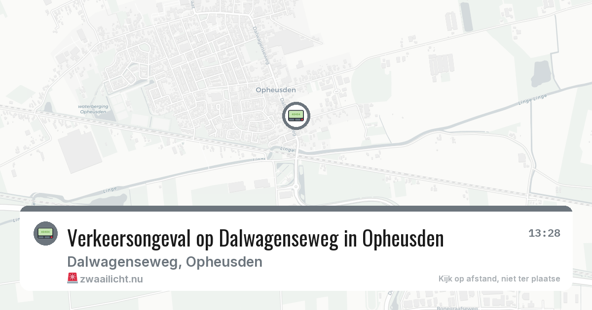 Verkeersongeval op Dalwagenseweg in Opheusden — 21 apr 2026