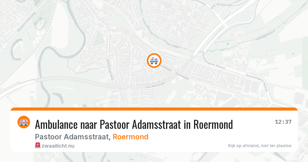 Ambulance naar Pastoor Adamsstraat in Roermond — 4 jun 2026