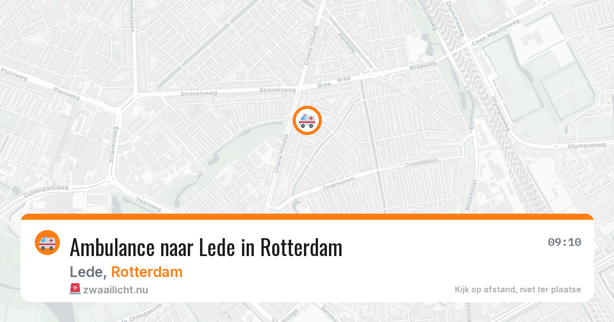 Ambulance naar Lede in Rotterdam — 1 jun 2026