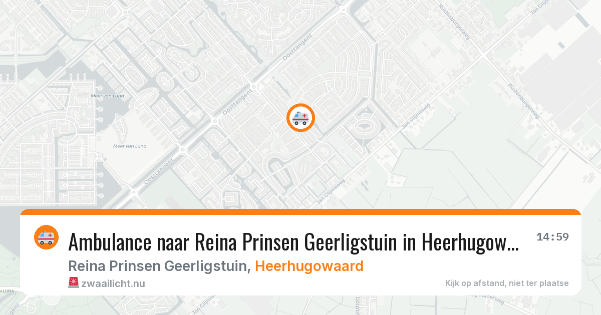 Ambulance naar Reina Prinsen Geerligstuin in Heerhugowaard — 22 jul 2026