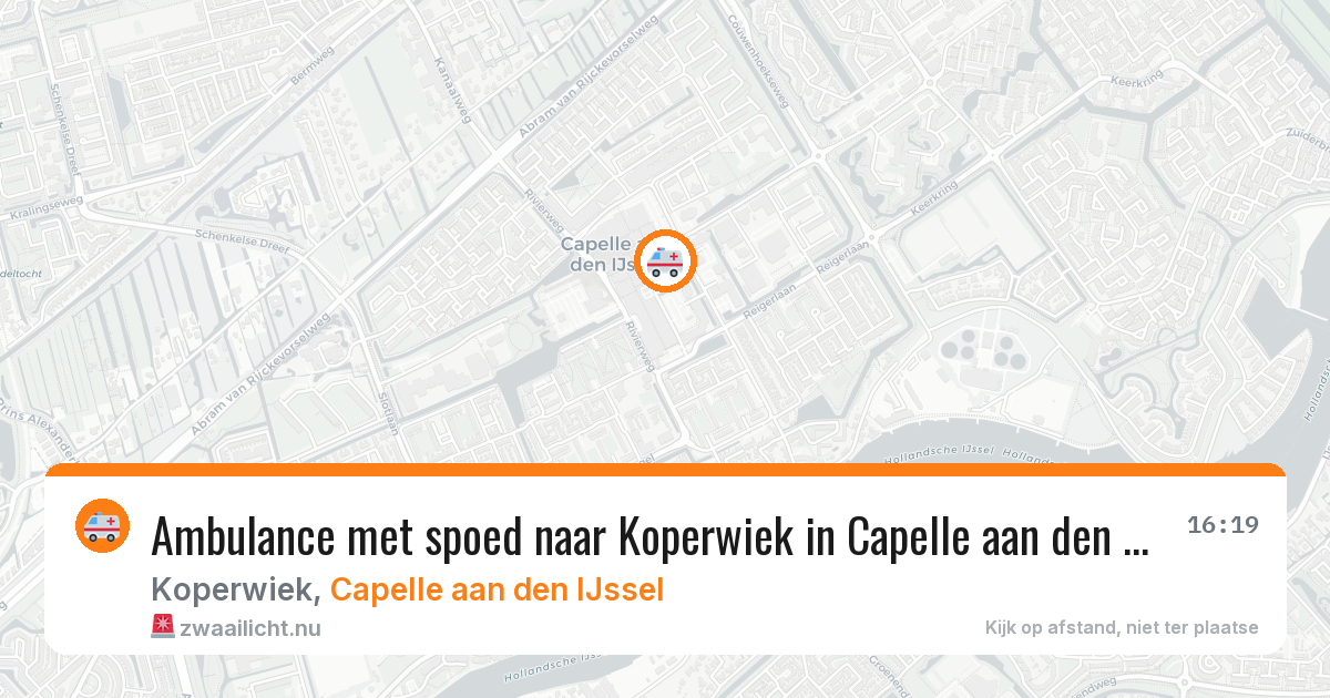Ambulance met spoed naar Koperwiek in Capelle aan den IJssel — 29 mei 2026