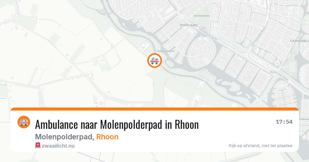 Ambulance naar Molenpolderpad in Rhoon — 7 jun 2026