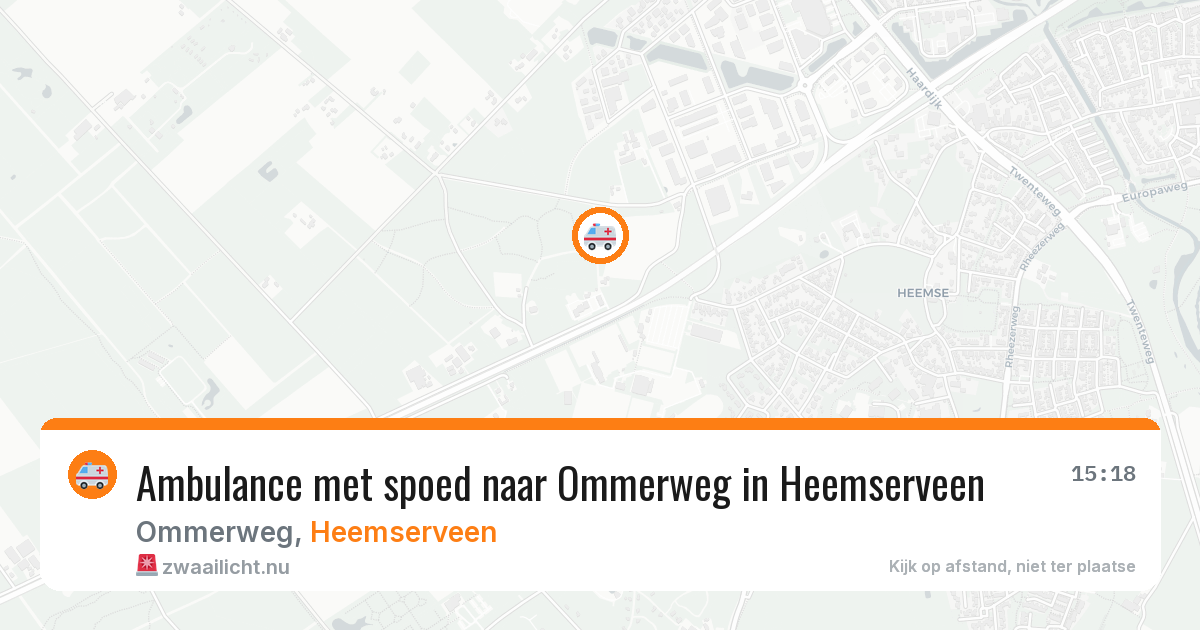 Ambulance met spoed naar Ommerweg in Heemserveen — 31 mei 2026