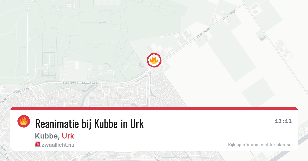 Reanimatie bij Kubbe in Urk — 23 feb 2026