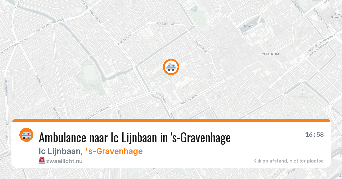 Ambulance naar Ic Lijnbaan in 's-Gravenhage — 31 jan 2026
