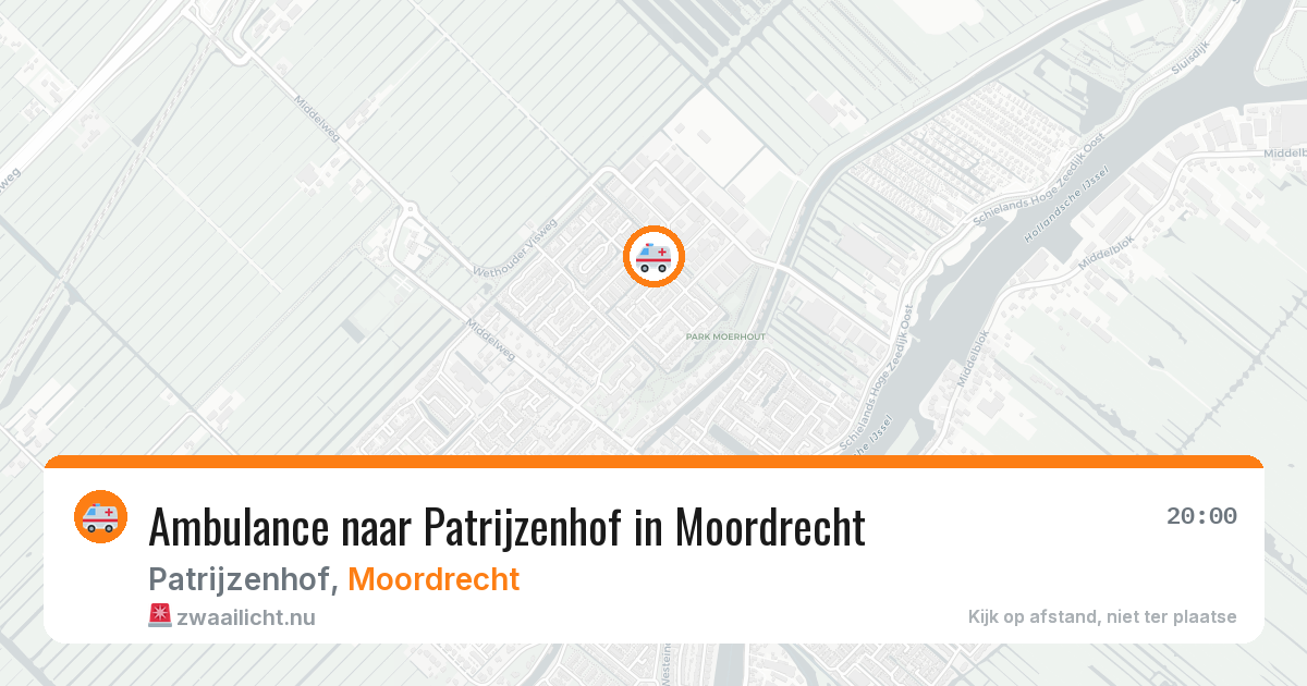 Ambulance naar Patrijzenhof in Moordrecht — 11 jul 2026