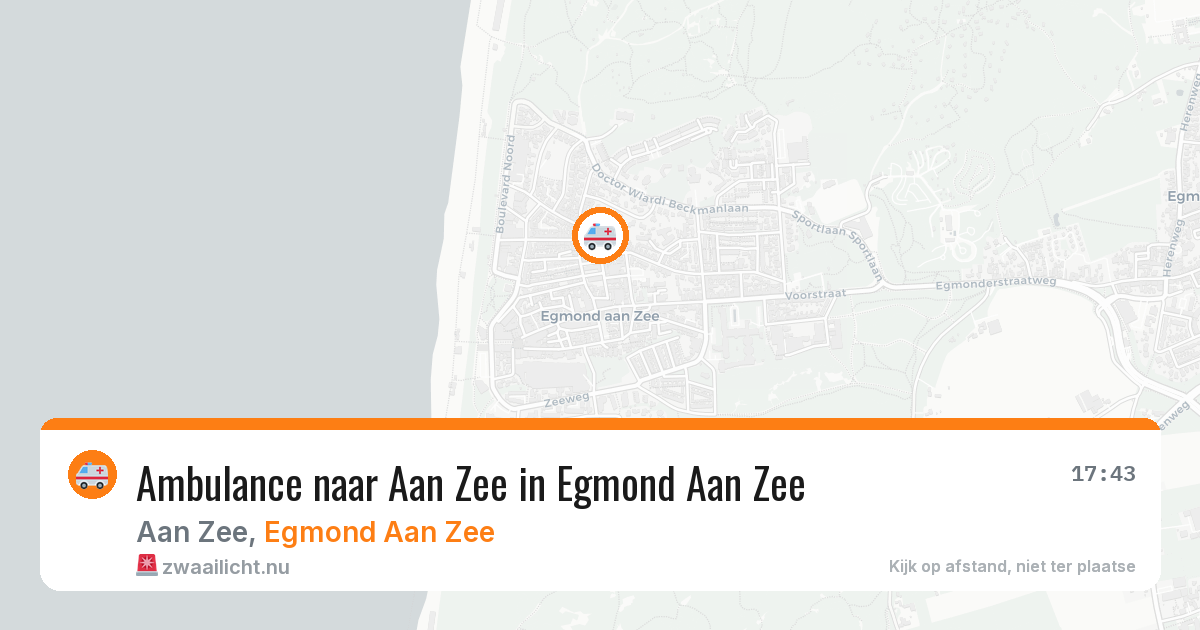 Ambulance naar Aan Zee in Egmond Aan Zee — 10 jul 2026