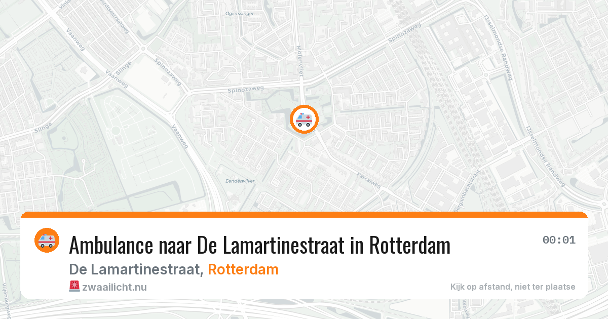 Ambulance naar De Lamartinestraat in Rotterdam — 21 mei 2026