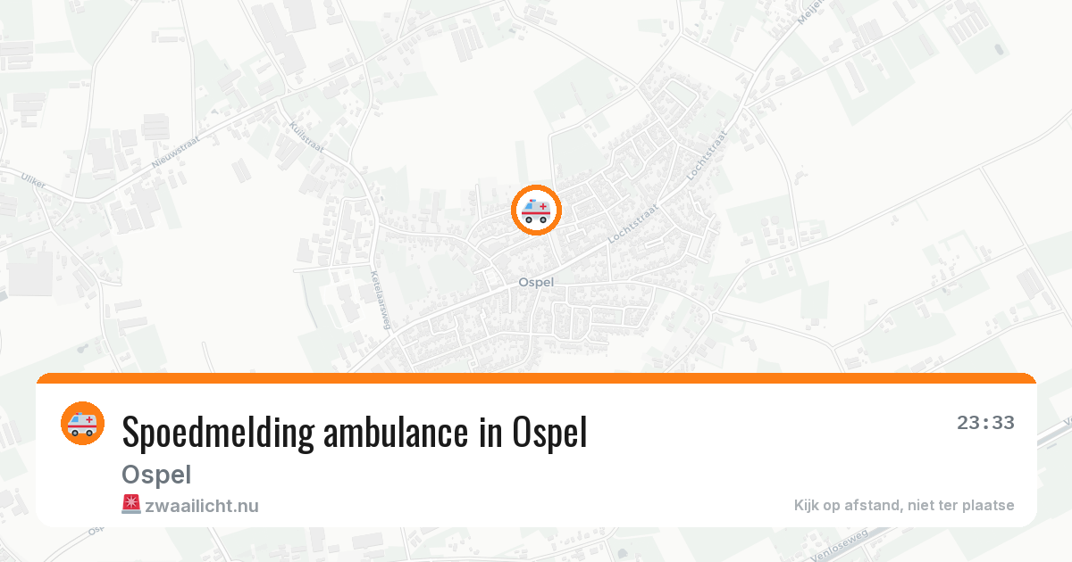 Spoedmelding ambulance in Ospel — 24 jul 2026