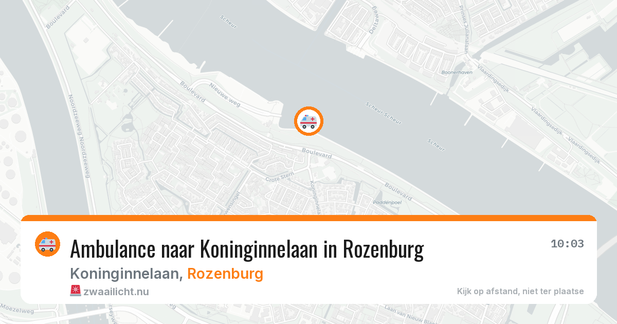 Ambulance naar Koninginnelaan in Rozenburg — 11 jul 2026
