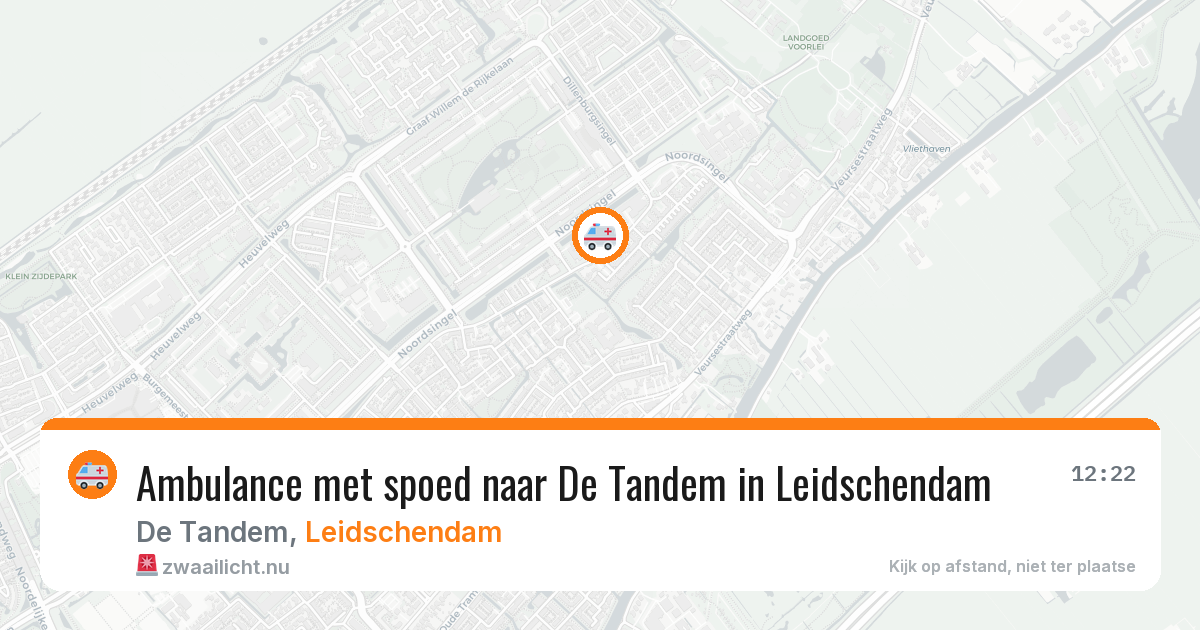 Ambulance met spoed naar De Tandem in Leidschendam — 4 jun 2026