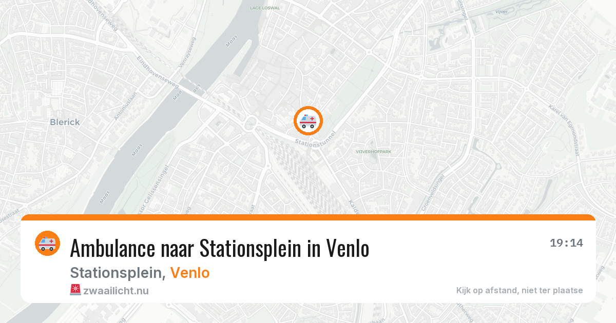 Ambulance naar Stationsplein in Venlo — 10 jul 2026