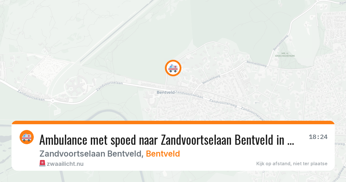 Ambulance met spoed naar Zandvoortselaan Bentveld in Bentveld — 12 jul 2026