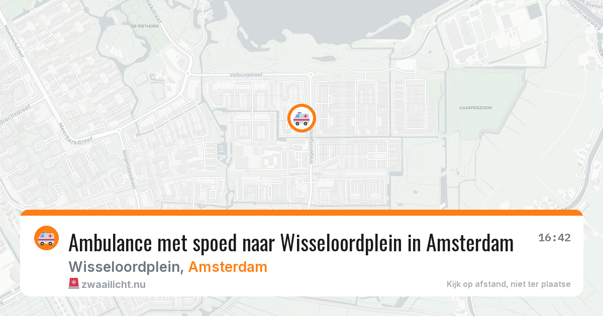 Ambulance met spoed naar Wisseloordplein in Amsterdam — 4 mei 2026