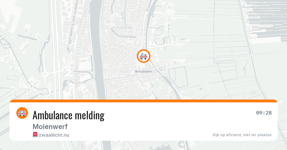 Ambulance melding — 3 mei 2026