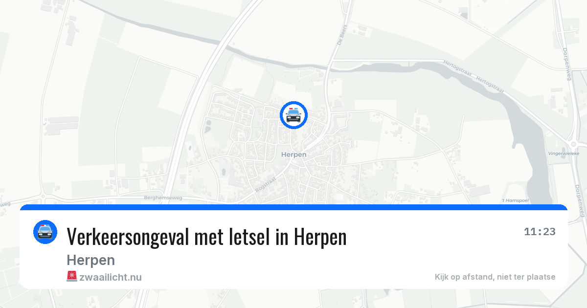Verkeersongeval met letsel in Herpen — 17 apr 2026