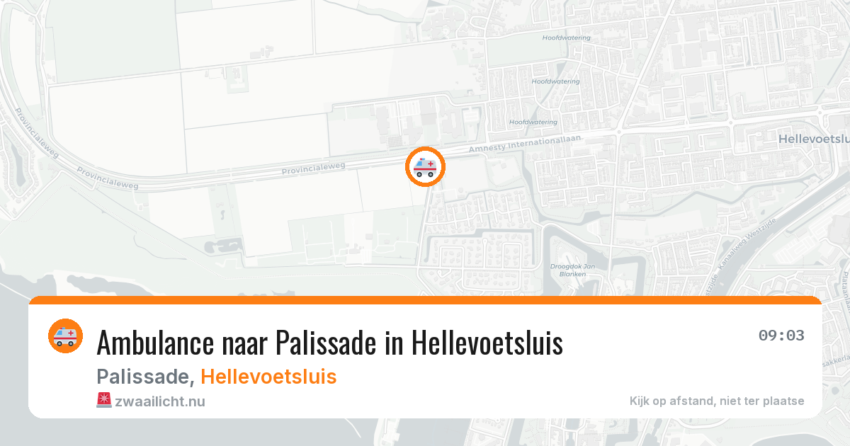 Ambulance naar Palissade in Hellevoetsluis — 1 jun 2026