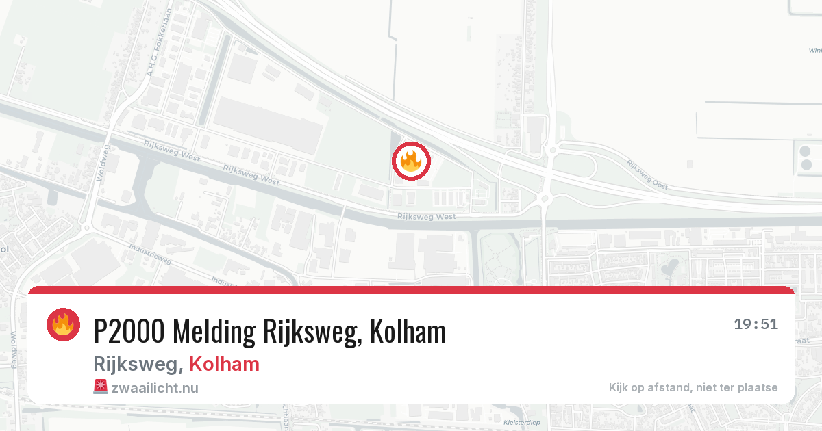 P2000 Melding Rijksweg, Kolham — 22 mei 2026