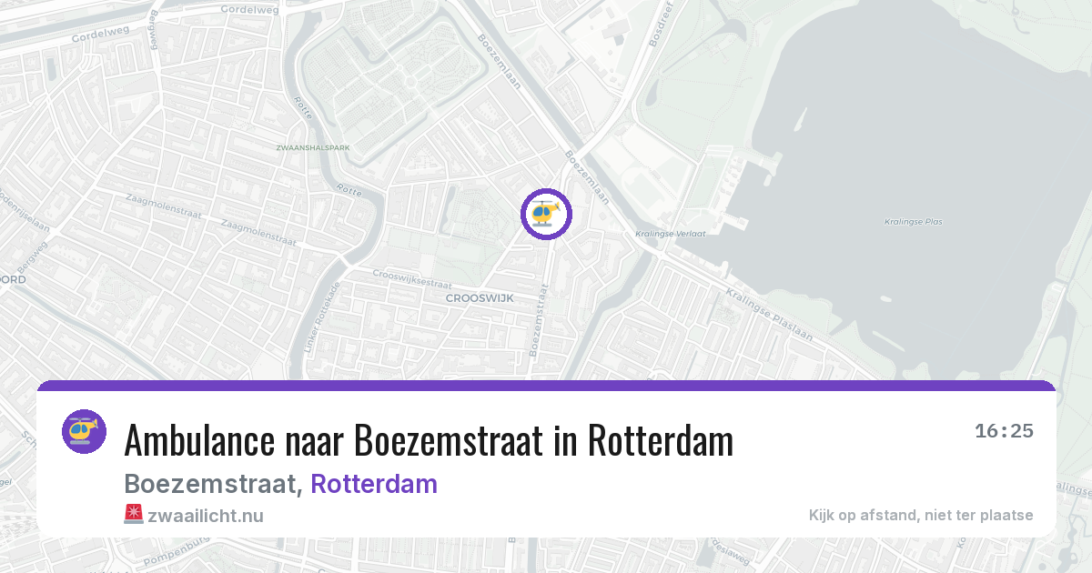 Ambulance naar Boezemstraat in Rotterdam — 21 jul 2026