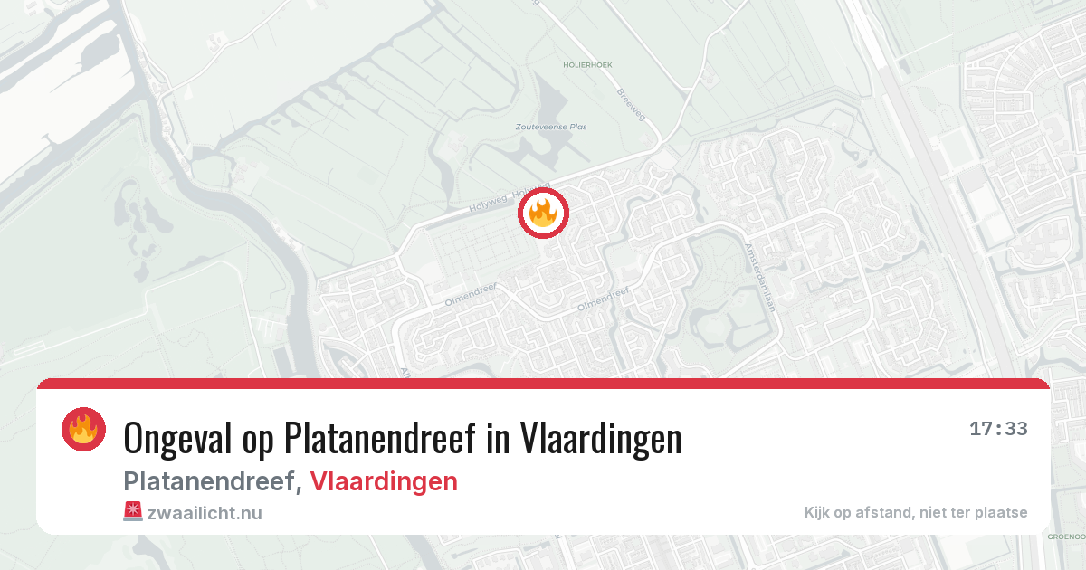 Ongeval op Platanendreef in Vlaardingen — 19 mei 2026