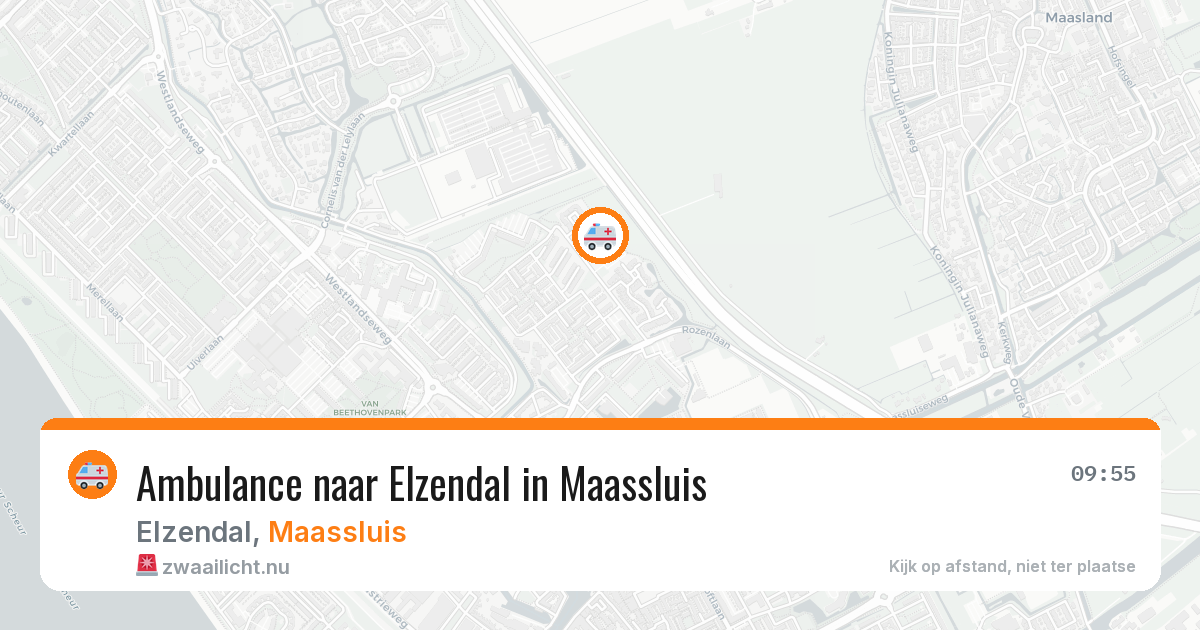 Ambulance naar Elzendal in Maassluis — 6 jun 2026