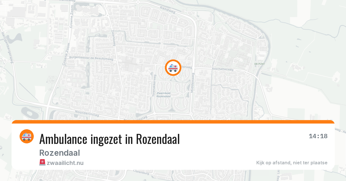 Ambulance ingezet in Rozendaal — 7 apr 2026