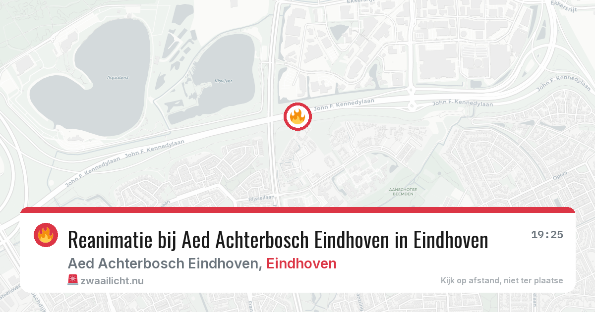 Reanimatie bij Aed Achterbosch Eindhoven in Eindhoven — 19 jul 2026