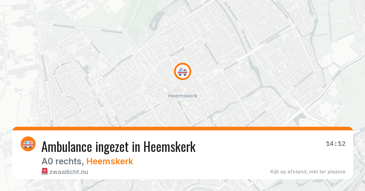 Ambulance ingezet in Heemskerk — 9 jun 2026