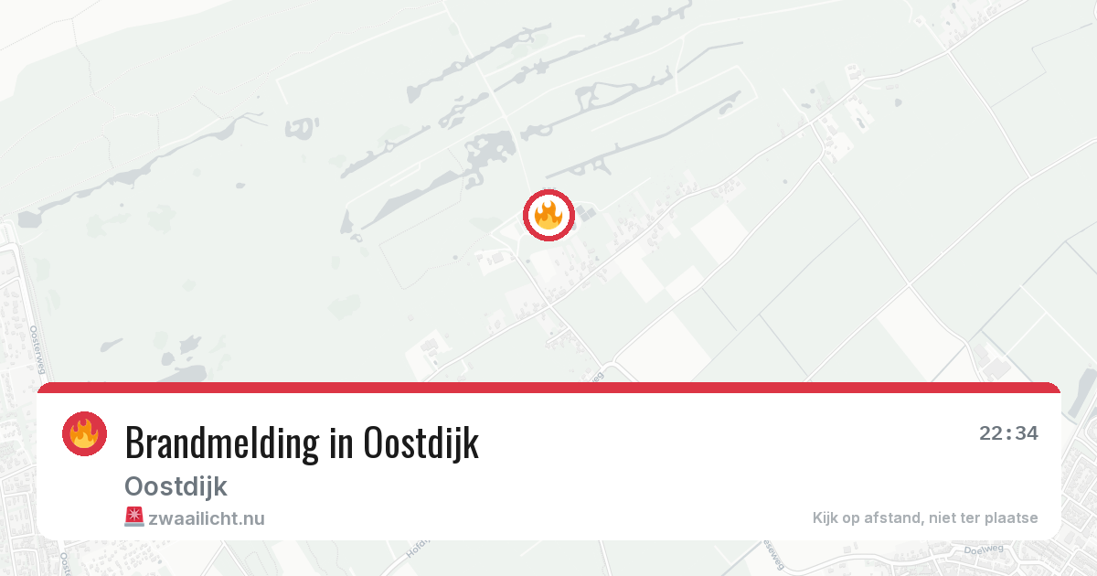 Brandmelding in Oostdijk — 3 apr 2026