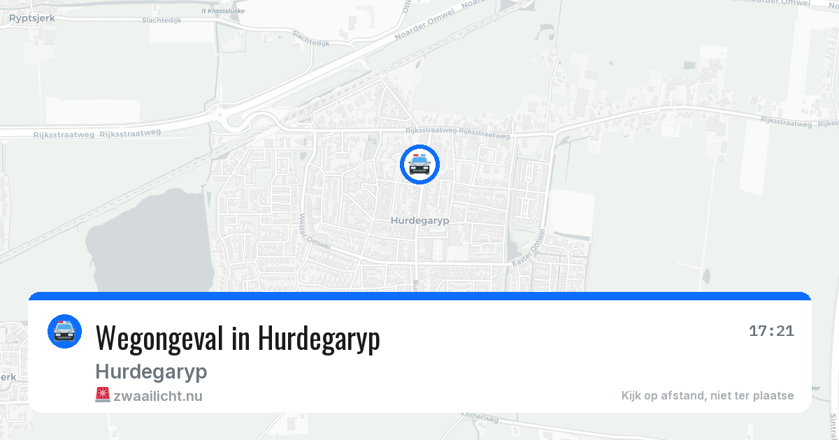 Wegongeval in Hurdegaryp — 2 jul 2026