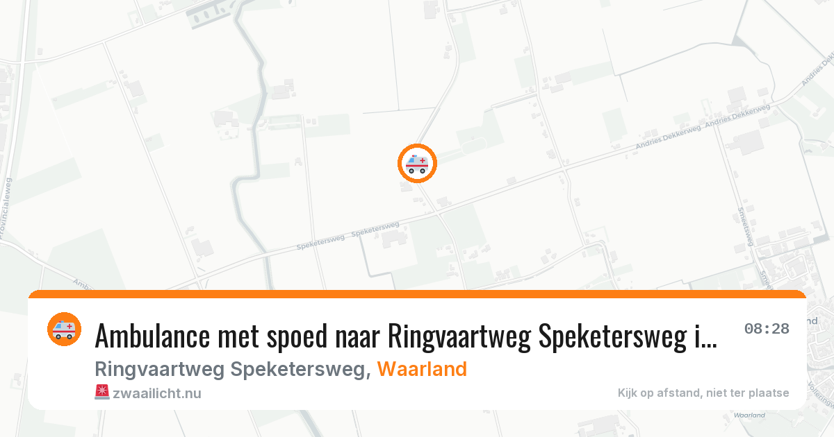 Ambulance met spoed naar Ringvaartweg Speketersweg in Waarland — 31 jan 2026