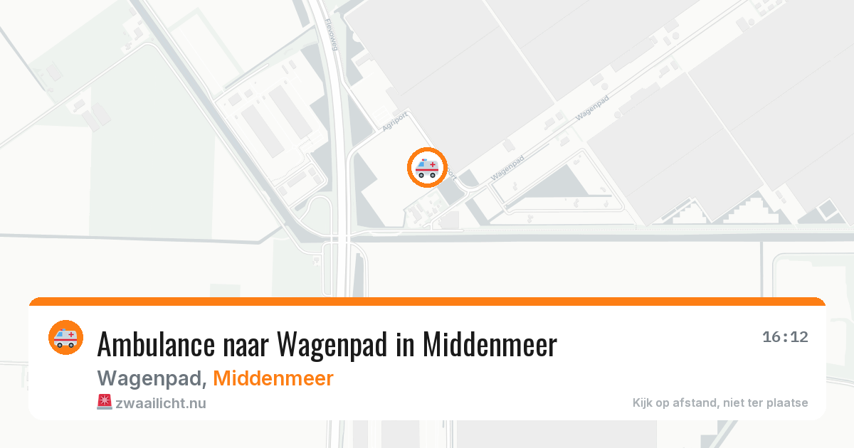 Ambulance naar Wagenpad in Middenmeer — 20 jul 2026