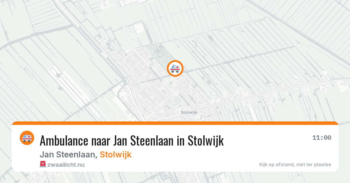 Ambulance naar Jan Steenlaan in Stolwijk — 5 feb 2026