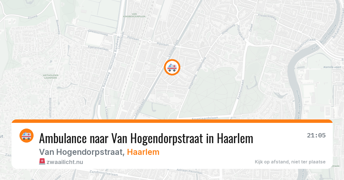 Ambulance naar Van Hogendorpstraat in Haarlem — 12 mei 2026