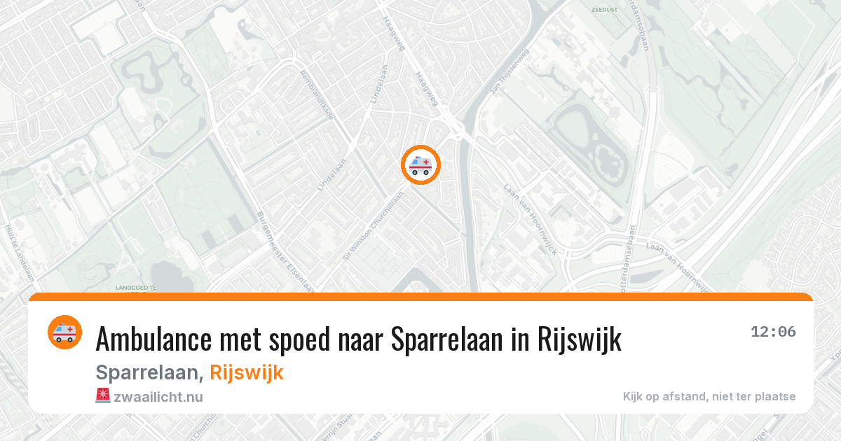 Ambulance met spoed naar Sparrelaan in Rijswijk — 17 jul 2026
