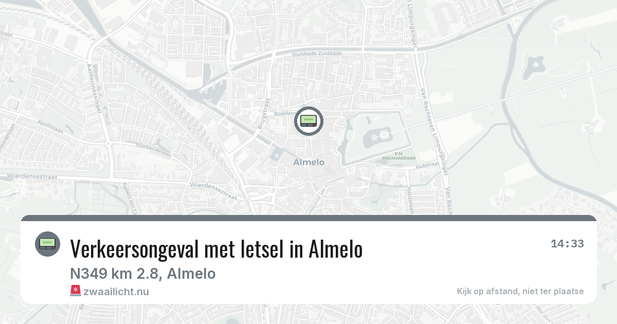 Verkeersongeval met letsel in Almelo — 10 jul 2026