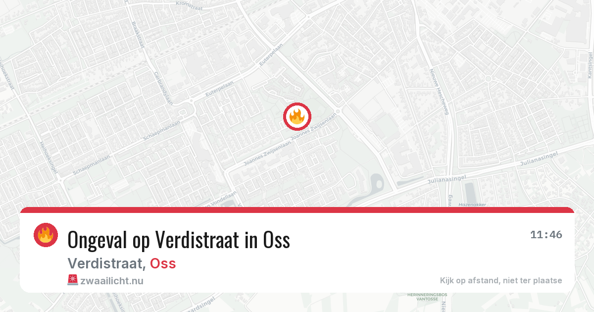 Ongeval op Verdistraat in Oss — 4 jun 2026