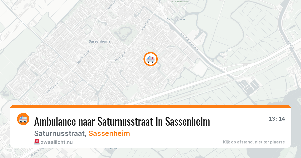 Ambulance naar Saturnusstraat in Sassenheim — 26 feb 2026