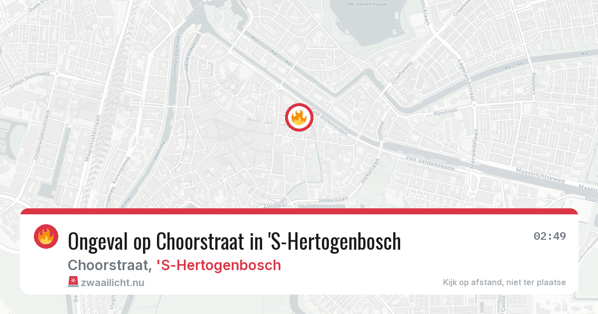 Ongeval op Choorstraat in 'S-Hertogenbosch — 17 jul 2026