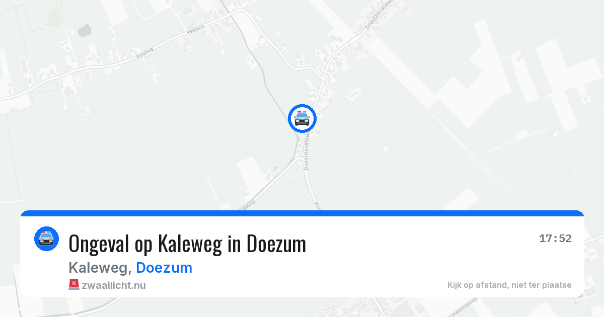 Ongeval op Kaleweg in Doezum — 21 mrt 2026