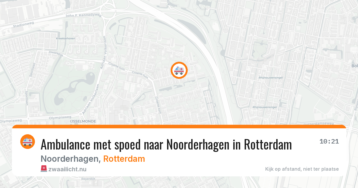 Ambulance met spoed naar Noorderhagen in Rotterdam — 28 mei 2026