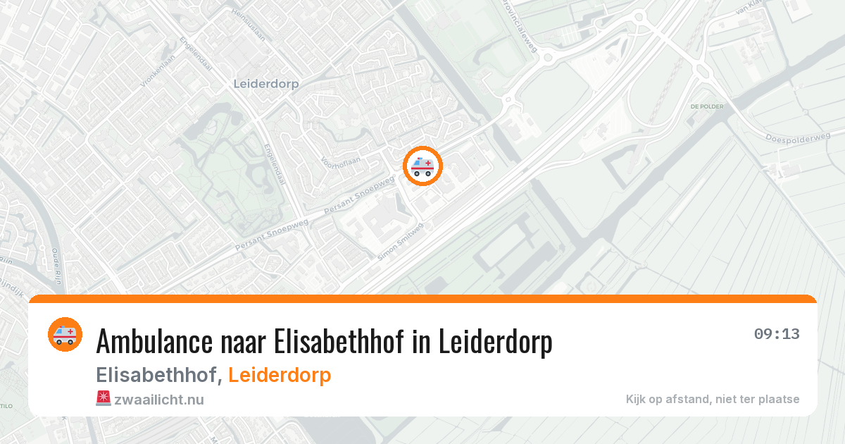 Ambulance naar Elisabethhof in Leiderdorp — 13 feb 2026