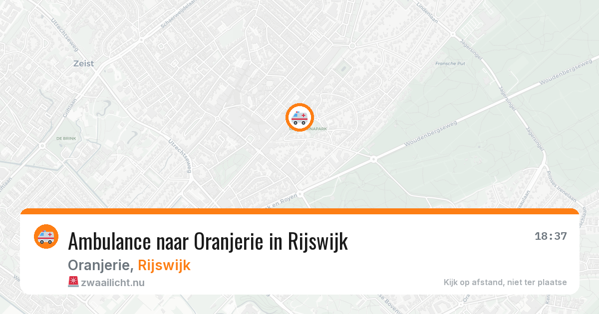 Ambulance naar Oranjerie in Rijswijk — 16 jan 2026