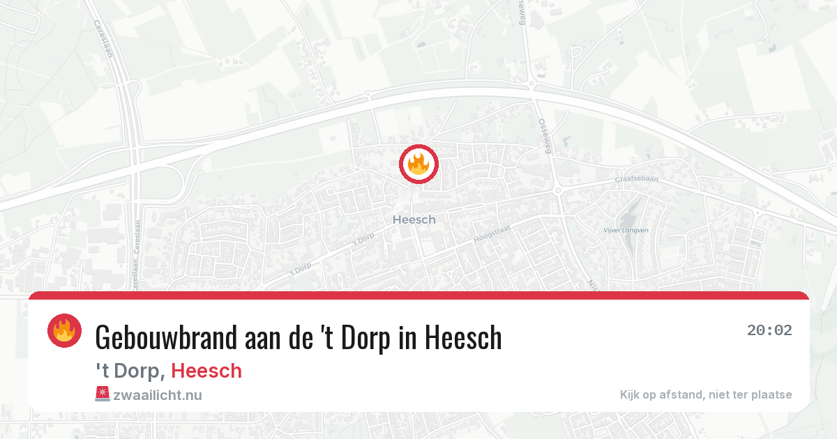 Gebouwbrand aan de 't Dorp in Heesch — 28 mei 2026